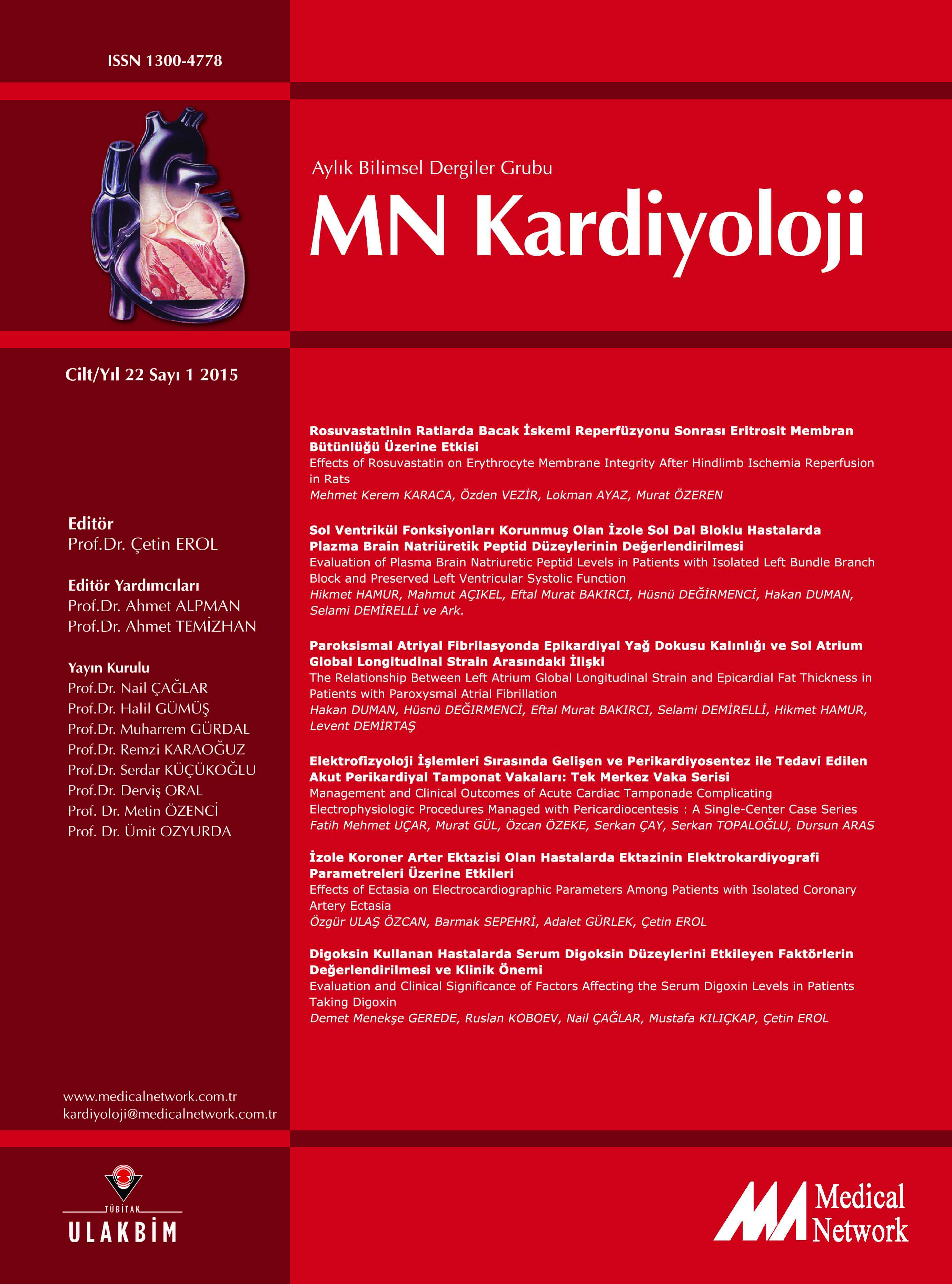 <p>MN Kardiyoloji Cilt: 22 Say: 1 2015 (MN Cardiology Volume: 22 No: 1 2015)</p>